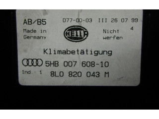 Блок управления климат-контролем 8L0820043M Audi A3 S3 8L