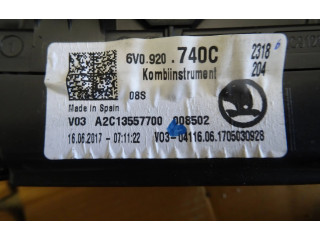 Панель приборов 6V0920740C, 008502   Skoda Fabia Mk3 (NJ)       