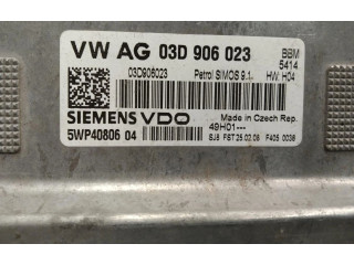 Блок управления двигателем Блок управления 03D90023 Skoda Fabia Mk2 (5J)