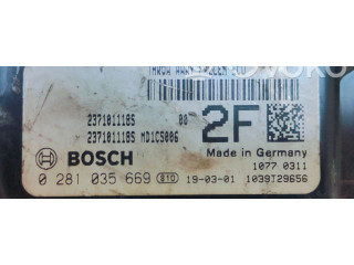 Блок управления двигателя 0281035669 Dacia Lodgy