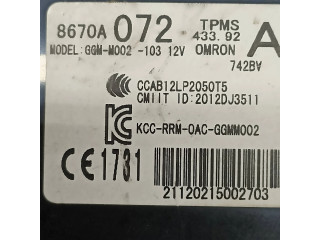 Блок управления 8670A072, CCAB12LP2050T5 Mitsubishi Pajero