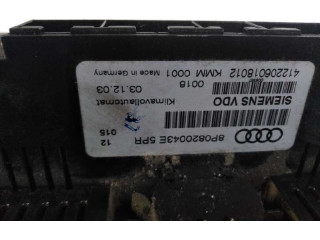 Блок управления климат-контролем 8P0820043E, 8P0820043E   Audi A3 S3 8L