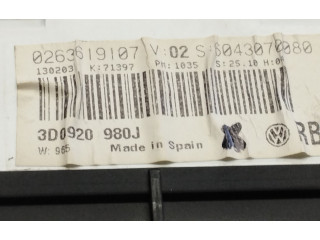Панель приборов 3D0920980J, 0263619107 Volkswagen Phaeton
