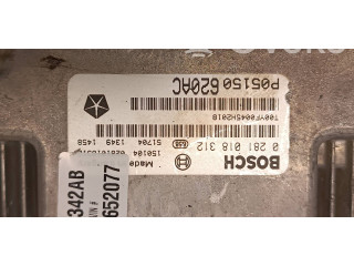 Блок управления двигателя 0281018312, P05150620AC Fiat Freemont
