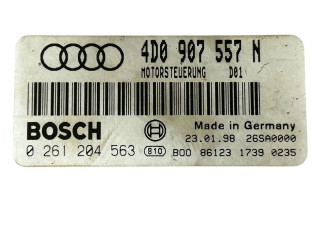 Блок управления двигателя 4D0907557N, 0261204563   Audi A8 S8 D2 4D