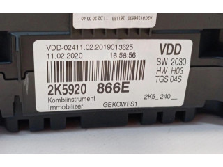 Přístrojová deska Volkswagen Caddy 2020 2K5920866E