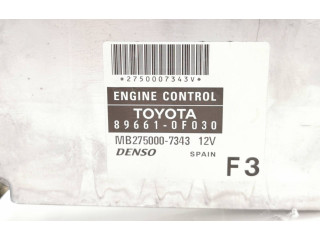 Блок управления двигателя 896610F030, MB2750007343 Toyota Corolla Verso E121
