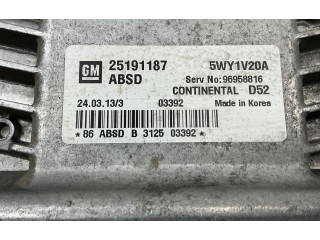 Блок управления двигателя 25191187, 25191187   Chevrolet Spark