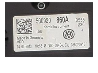 Панель приборов 5G0920860A Volkswagen Golf VII