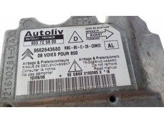 Блок подушек безопасности 9662643680, 603725800   Citroen C4 I