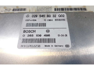 Блок управления АБС 0295458332, 0265109496   Mercedes-Benz A W168