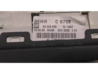 Блок управления климат-контролем 93329465, C6758 Opel Meriva A