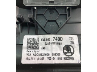 Спидометр (приборный щиток) 6V0920740D Skoda Fabia Mk3 (NJ)