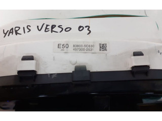 Панель приборов 838005C630, 1NDTV   Toyota Yaris Verso       