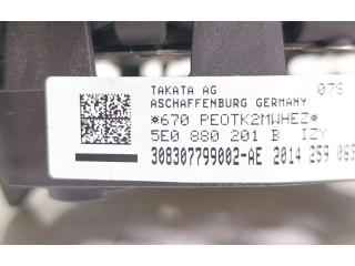 Подушка безопасности водителя 5E0880201B, 308307799002 Skoda Octavia Mk3 (5E)