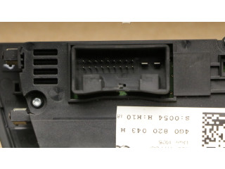 Блок управления климат-контролем 4G0820043H, 4G0820043H   Audi A7 S7 4G