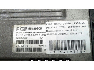 Řídící jednotka 55189505 Fiat Punto (188) 2005