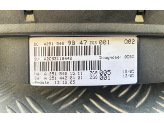 Панель приборов A2515409847, A2515401511   Mercedes-Benz R W251       