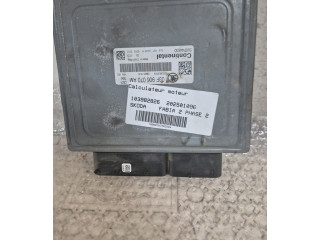 Блок управления двигателя 03F906070KG Skoda Fabia Mk2 (5J)