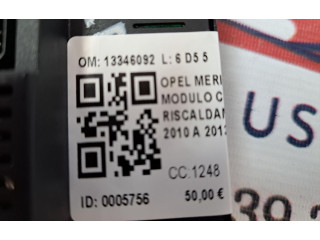 Блок управления климат-контролем 13346092, 13346092   Opel Meriva B