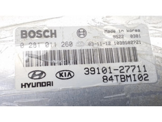 Блок управления двигателем Блок управления 3910127711, 0281011260   Hyundai Getz