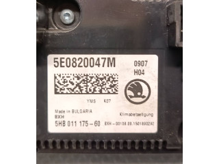 Блок управления климат-контролем 5E0820047M, 5HB01117560 Skoda Octavia Mk3 (5E)