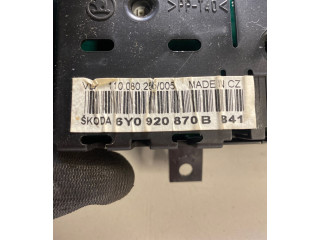 Панель приборов 6Y0920870B, 110080255005   Skoda Fabia Mk1 (6Y)       