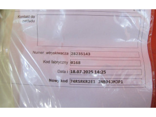 Vstřikovač 28235143, 33800-2A760 KIA Venga D4FC