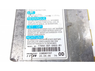 Блок подушек безопасности 77960SEFE822M1, 77960SEFE822 Honda Accord