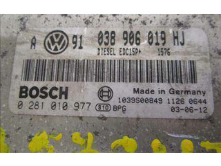 Блок управления 038906019HJ, 0281010977 Skoda Octavia Mk1 (1U)