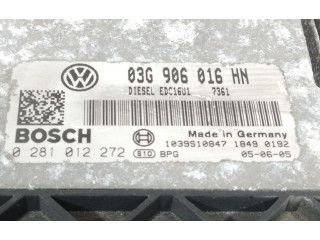 Блок управления двигателя 03G906016HN, 0281012272 Volkswagen Caddy