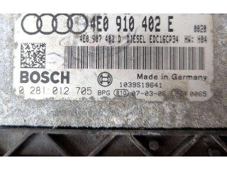 Řídící jednotka 0281012705, 4E0910402E Audi A8 S8 D3 4E 2007