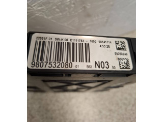 Блок комфорта E1111753, 9807532080   Peugeot 2008 I   