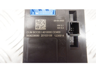 Модуль блока управления кондиционером 9836236080, 9836236080 Peugeot 208 2022