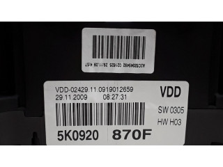 Панель приборов 5K0920870F Volkswagen Golf VI