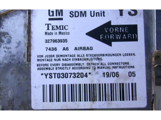 Блок подушек безопасности 327963935 Opel Meriva A