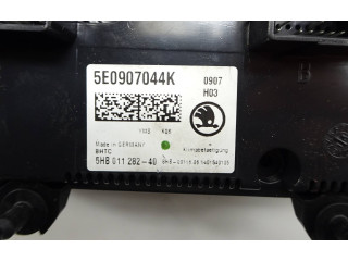 Блок управления климат-контролем 5E0907044K, 5HB01128240   Skoda Octavia Mk3 (5E)