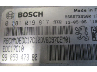 Блок управления двигателя 0281019817 Citroen Berlingo