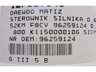 Блок управления двигателем Блок управления 96259124, 96259124   Chevrolet Matiz