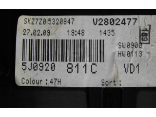 Панель приборов 5J0920811C Skoda Fabia Mk2 (5J)