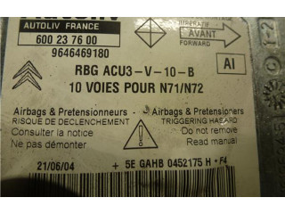 Блок подушек безопасности 9646469180, 600237600 Citroen Xsara