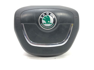 Подушка безопасности водителя 1Z0880201AK   Skoda Octavia Mk2 (1Z)