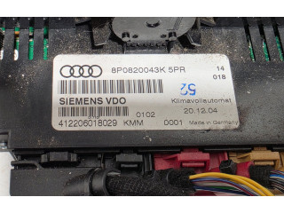 Блок управления климат-контролем 8P0820043K   Audi A3 S3 A3 Sportback 8P