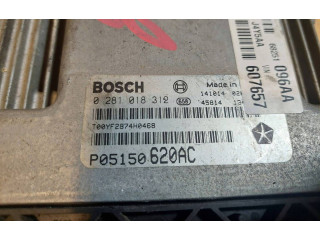 Блок управления двигателем Блок управления 0281018312, P05150620AC Fiat Freemont