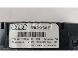 Přístrojová deska Audi A3 S3 8P 2007 8P0920931E