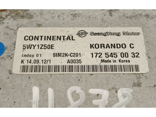 Рулевая рейка Блок управления двигателя 5WY1Z50E, 1725450032 SsangYong Korando - года