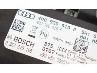 Přístrojová deska  Audi A8 S8 D4 4H 2014 4H0920910P  