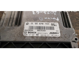 Блок управления двигателя 0281017587, 55575349   Opel Meriva B