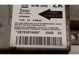 Блок подушек безопасности 13158713ZK, 327963935   Opel Meriva A