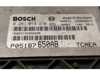 Блок управления двигателя P05187650AB, 0281014270   Jeep Patriot